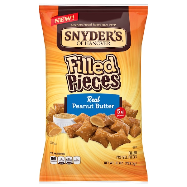 Snyders Of Hanover Snyder's Of Hanover Peanut Butter Filled Pretzel Pieces 10 oz., PK12 107178 - main